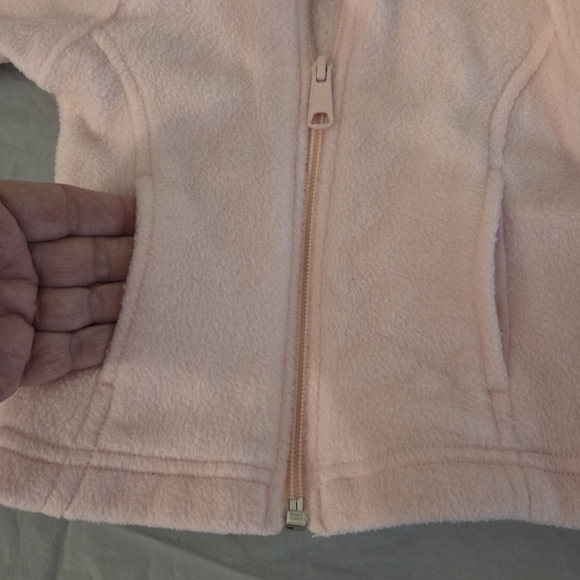 Columbia Pink Fleece Jacket Girls 6/12 Months - Picture 3 of 6